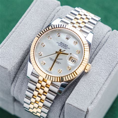 rolex datejust two tone jubilee diamond|Rolex Datejust 41mm two tone.